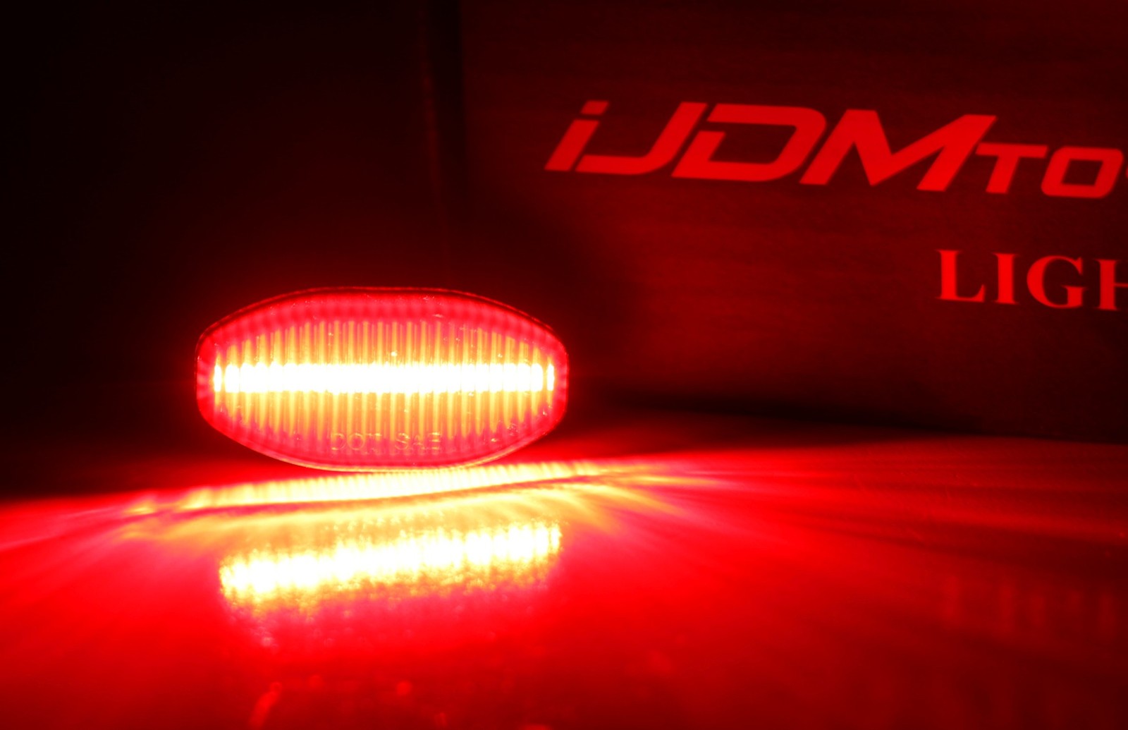 Smoke Lens 12-SMD Red LED Rear Bumper Tailgate Sidemarker Lights For Ford Raptor