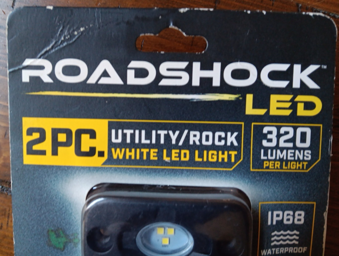 ROADSHOCK 12V Utility/Rock White LED Light 2 Pack aluminum housing