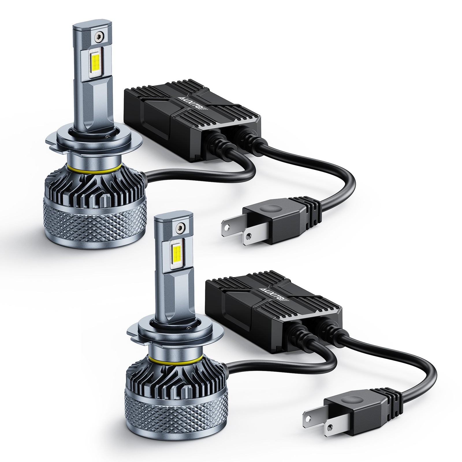 2PCS AUXITO 9007 HB5 LED Headlight Bulb Hi Low Beam 6500K White Canbus X5-Series
