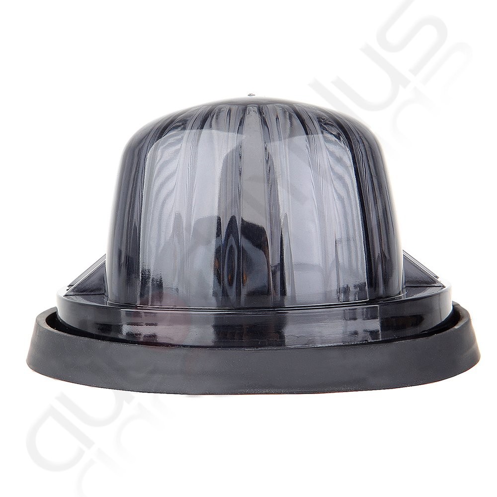5x Cab Marker Running Round Light Smoke Lens+Base housing+12V LED For Chevy GMC