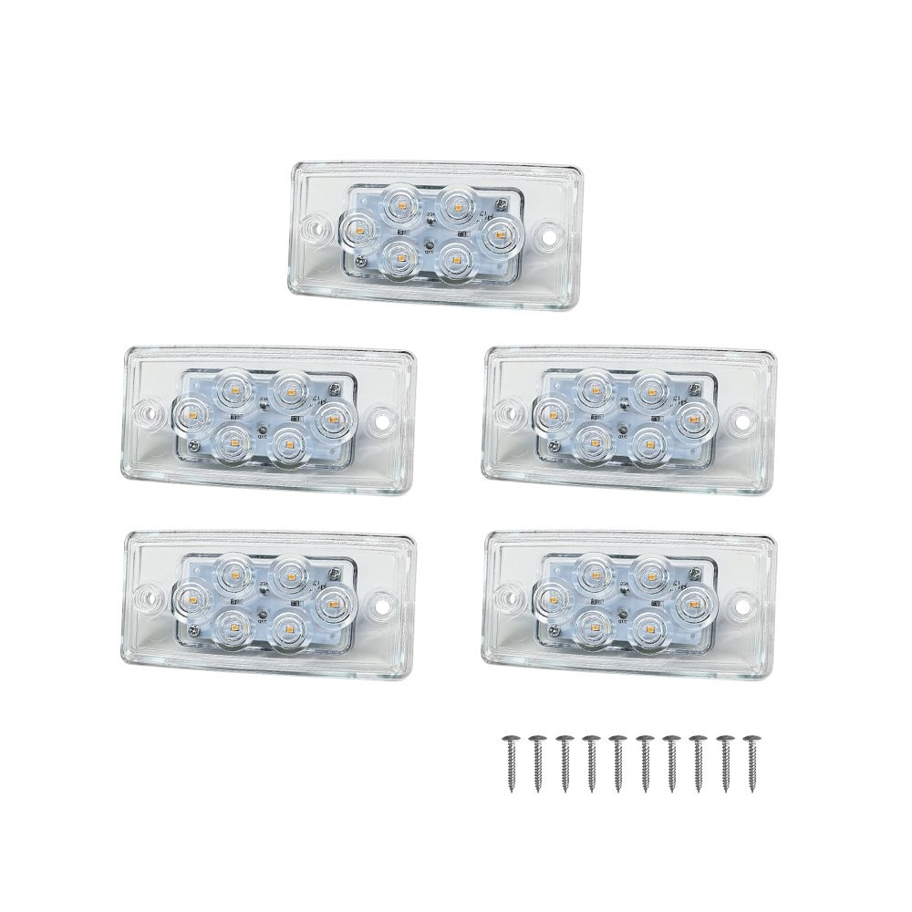 5-50X Clear Cab Roof Marker Running Light Indicator For Freightliner Volvo Truck