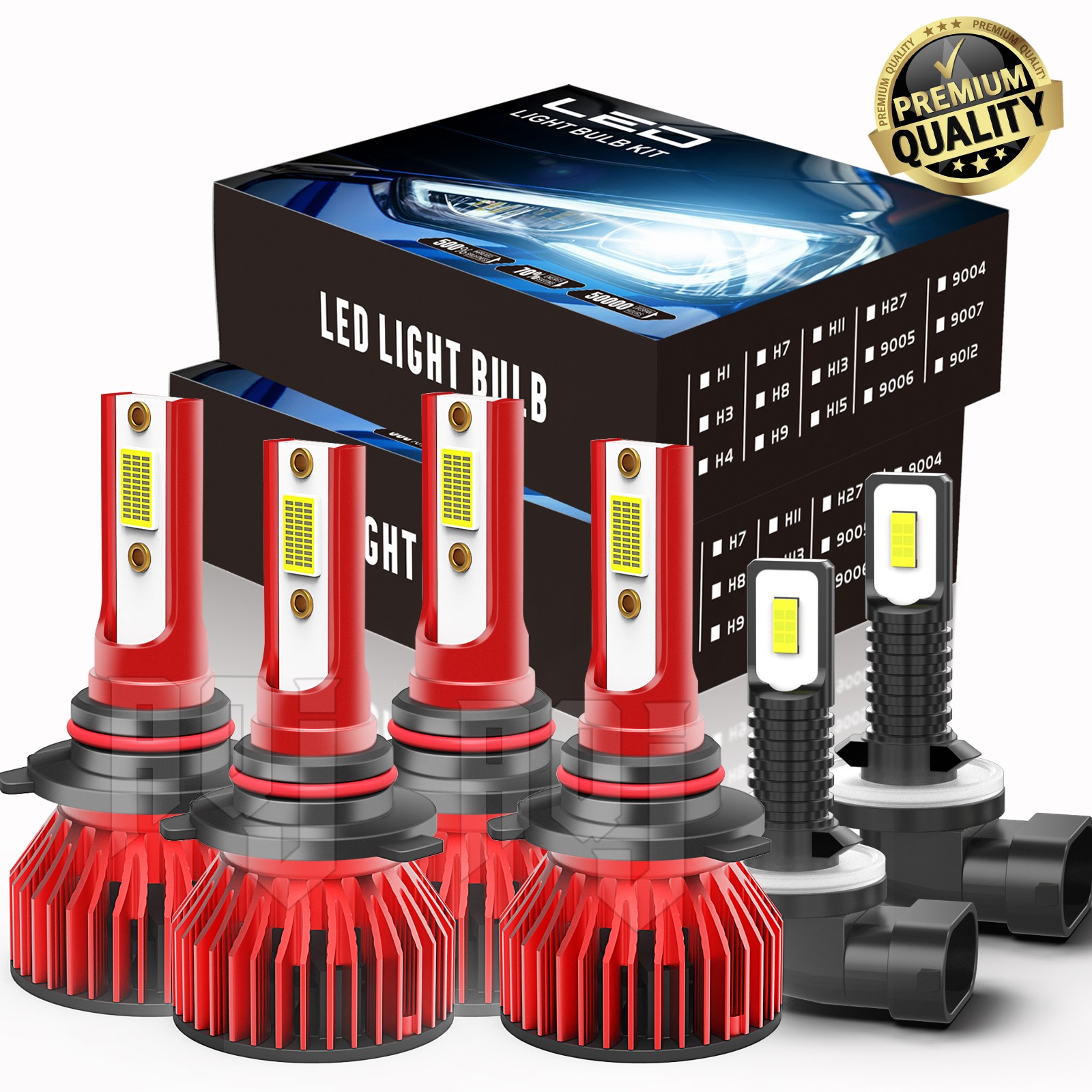 For Freightliner Columbia 2005-2017 9005 9006 881 LED Headlight Fog Lights Bulbs