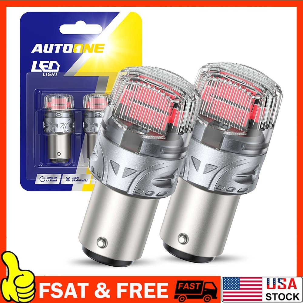LED Brake Stop Tail Park Light Bulb 1157 2057 BAY15D Red Bright Canbus 1-10Set