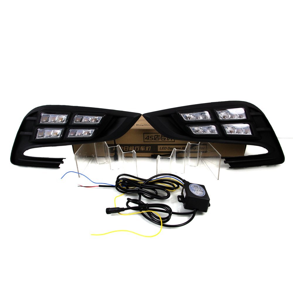 LED DRL For Buick Encore Opel Mokka 2017 2018 Daytime Running Light Turn Signal