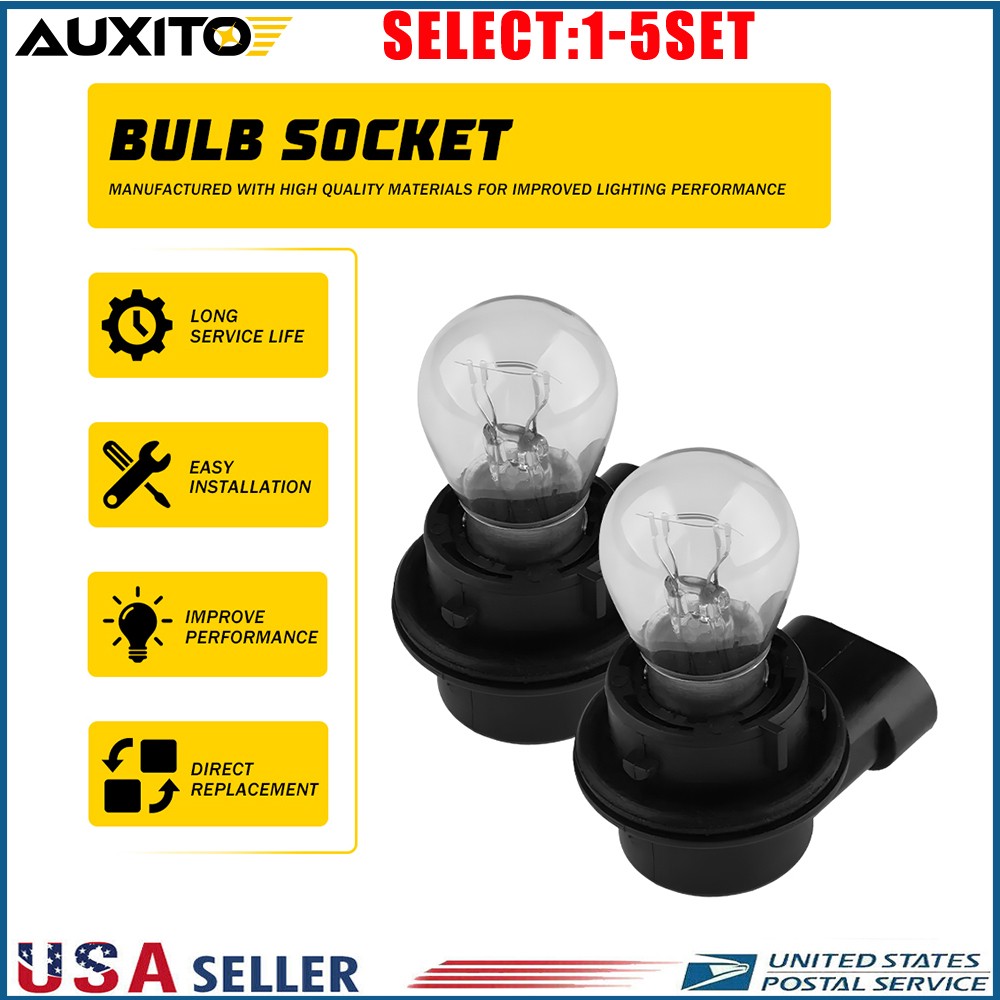 Left Right Front DRL Daytime Running Light Bulb & Socket Fit Jeep Renegade 2-10X