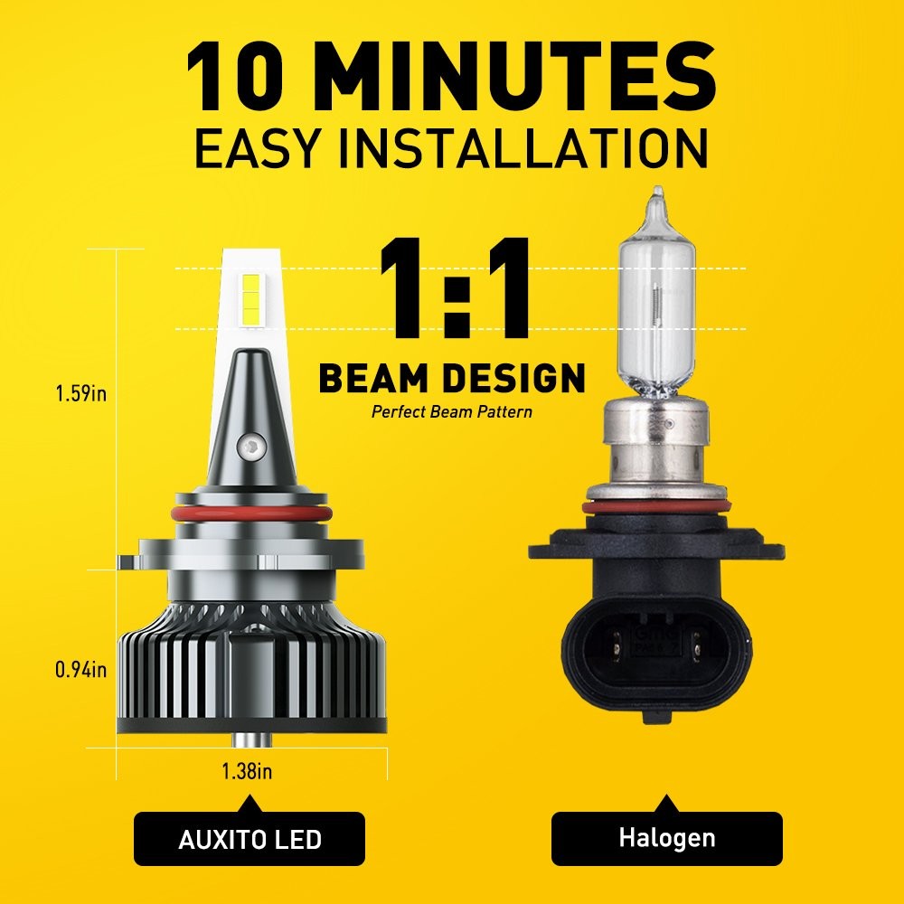 4x 9005/HB3 H11/H8 Combo LED Headlight High Low Beam Bulb Kit Bright 6500K White