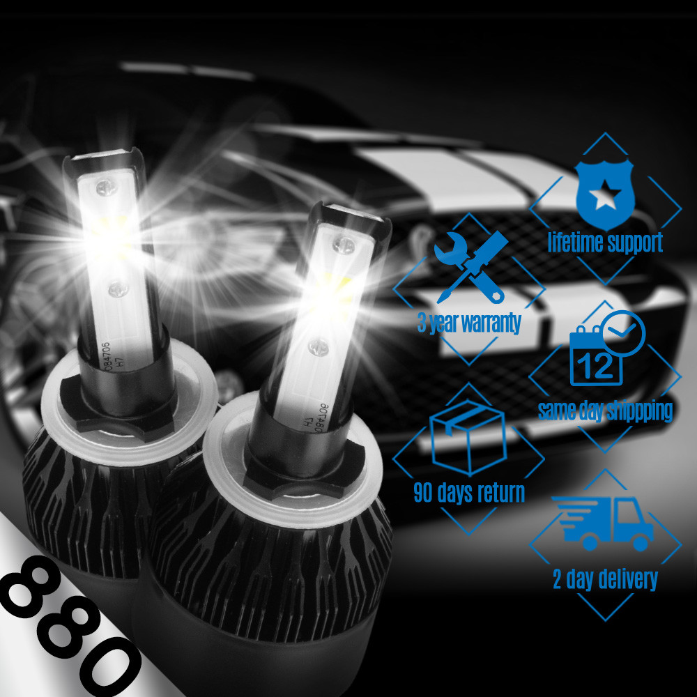 XENTEC LED HID Foglight Conversion kit 899 6000K for 2000-2004 Ford Focus