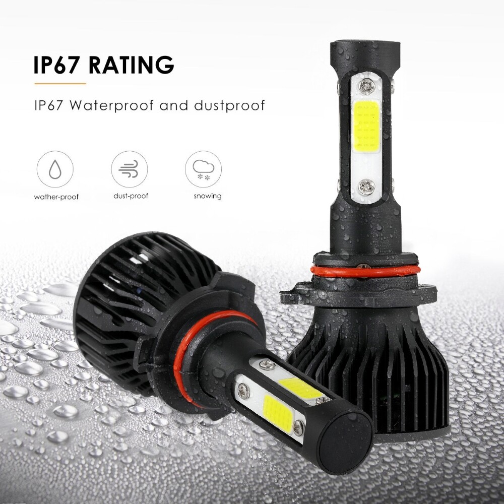 4 sides LED Headlight Bulbs High/Low Beam/Fog Light H11 9005 9006 9145 H7 H13 H4