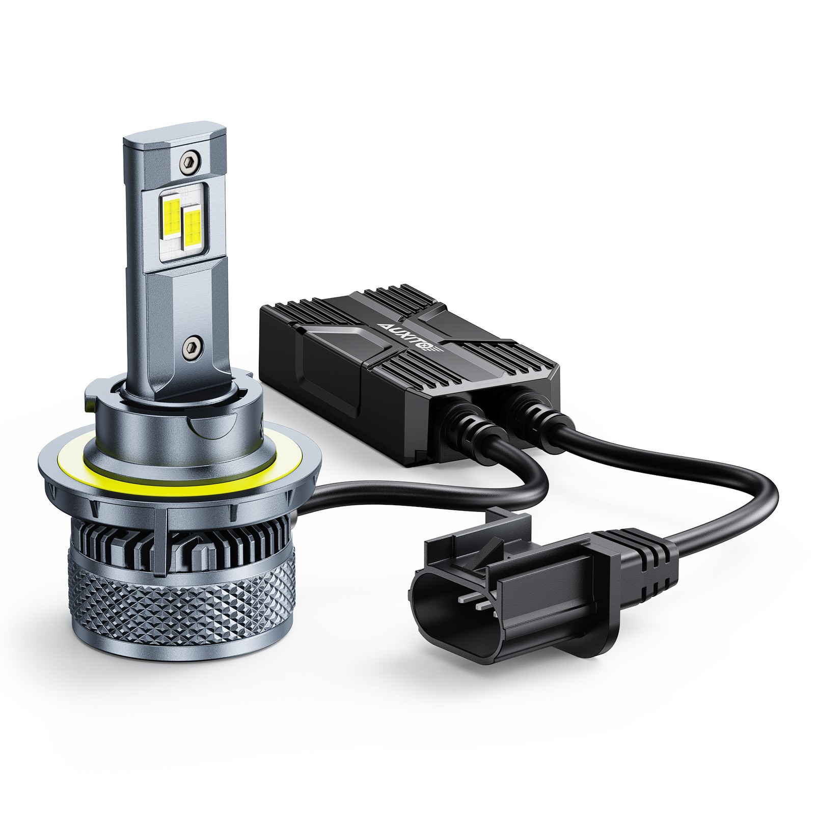 4X 9008 H13 LED Headlight Bulbs High Low Beam Super Bright 6500K White Canbus X5