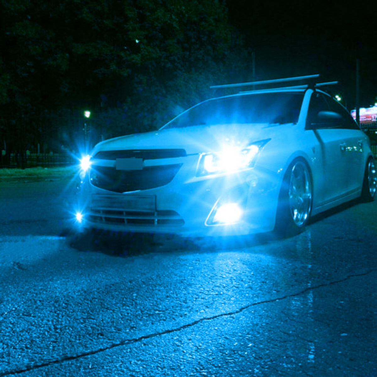 Combo LED Headlight Fog Light Bulbs Kit 8000K For BMW 328i 325xi 330xi 2002-2006