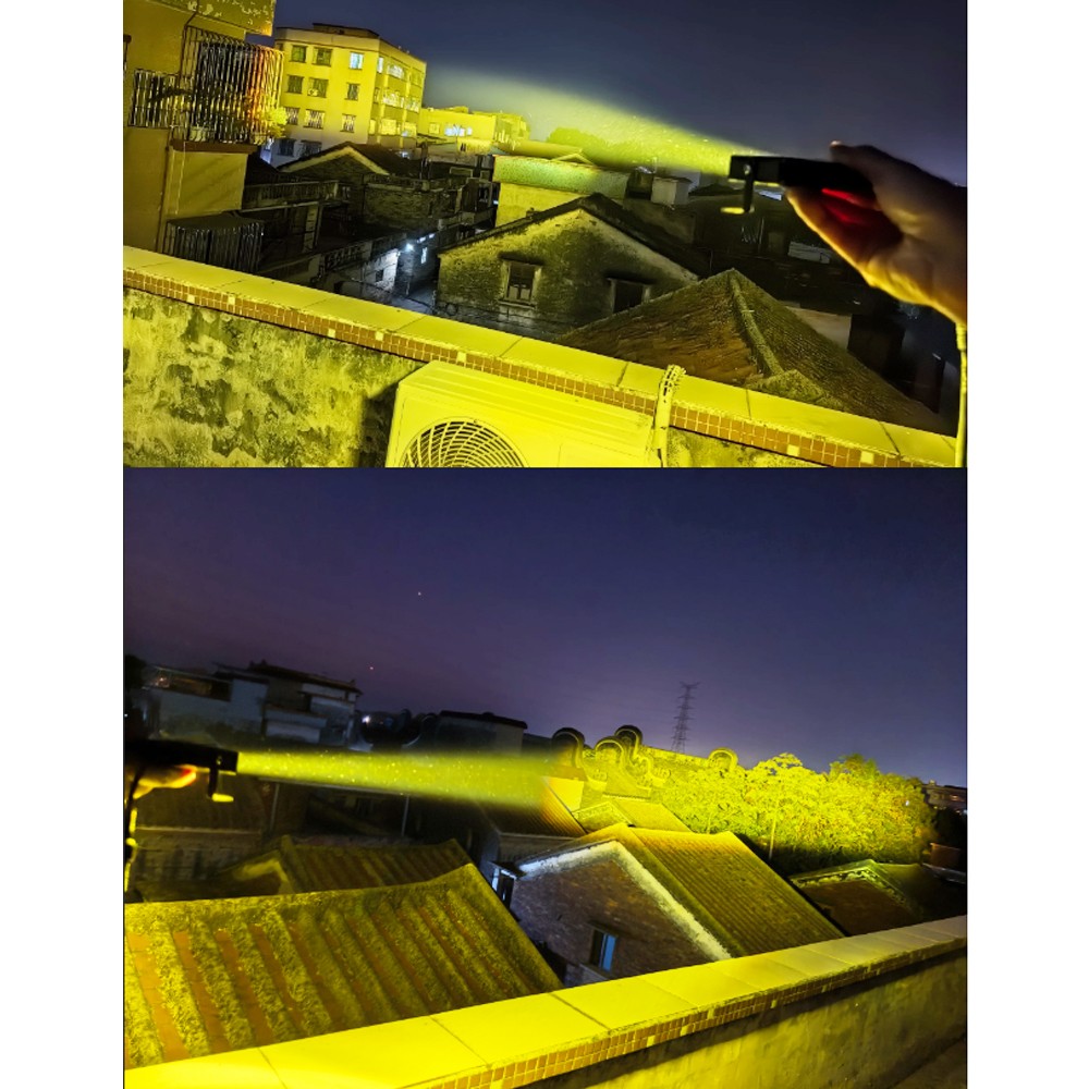 Pair White/Yellow Dual Color 120W Mini LED Projector Lens Driving Fog Lights