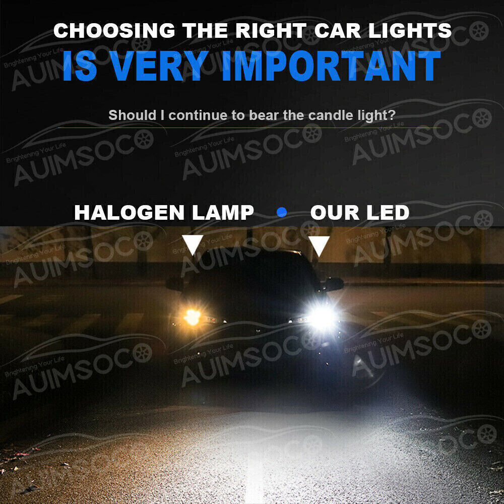 H11 LED Headlight Super Bright Bulbs Kit 8000K White 330000LM High/Low Beam