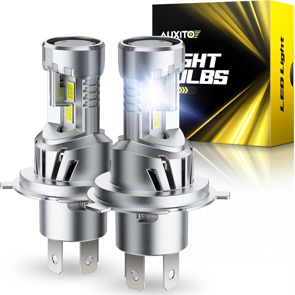 H4 9003 LED Headlight Bulbs Kit High/Low Beam 6500K White 330000LM Super Bright