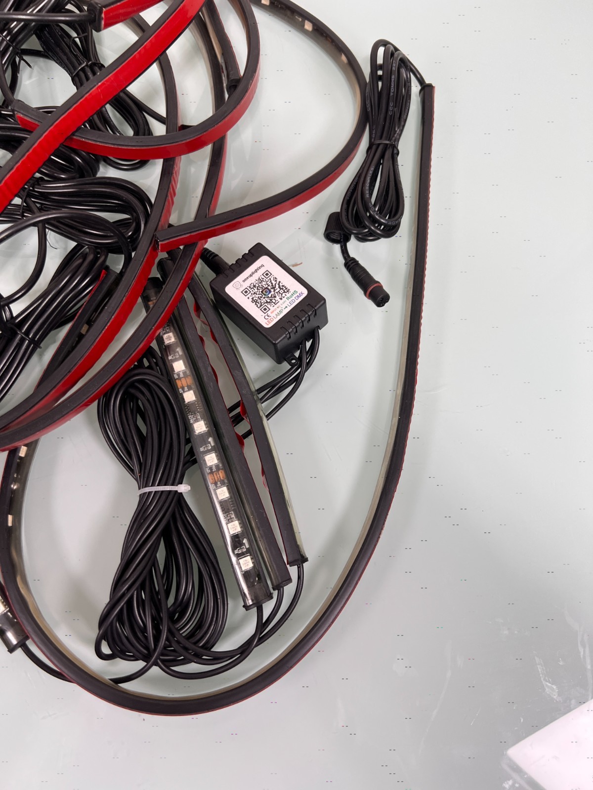 RGB LED lighting kit for automobile Untested No Power source.