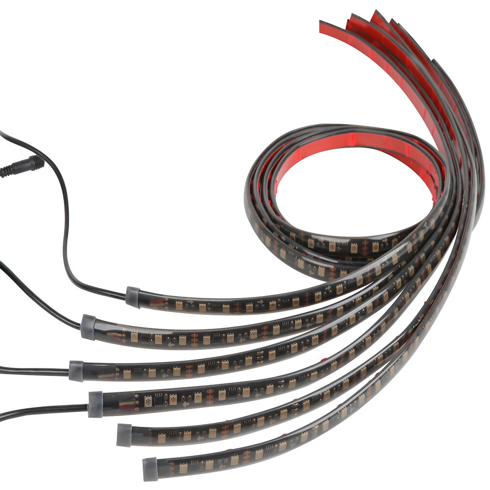 Car Underglow Strip Flowing LED RGB Neon Colorful Light For LEXUS IS250 IS300
