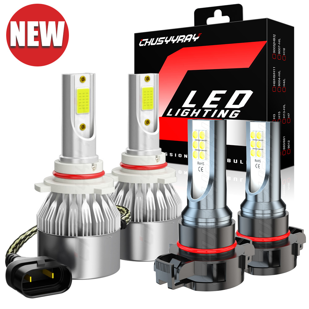 For 2015 Jeep Cherokee Latitude Sport Utility LED Headlight Hi/Lo Fog Light Bulb