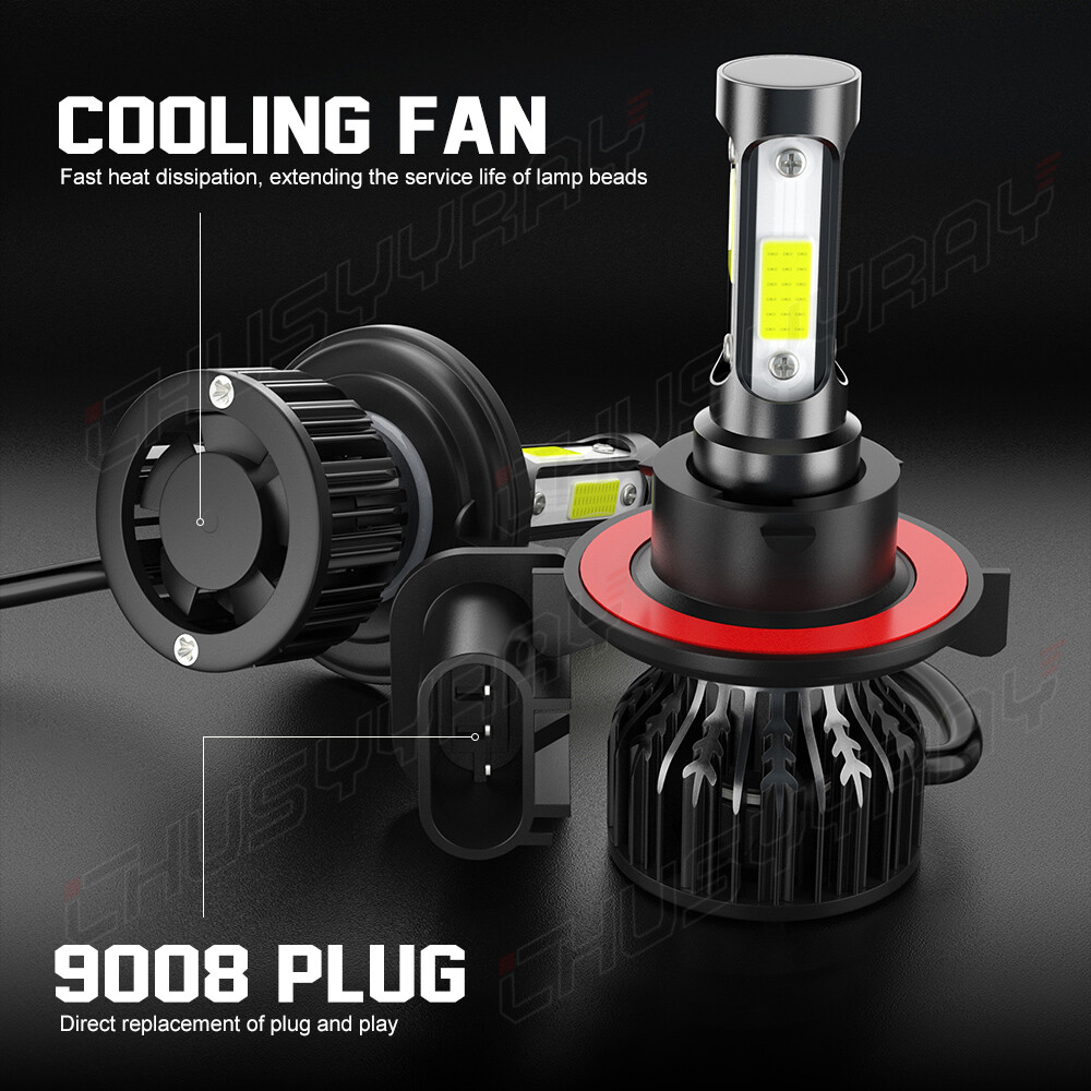 For 2006 2007 08 Dodge Ram 1500 2500 3500 LED Headlight Fog Switchback Lights 6x