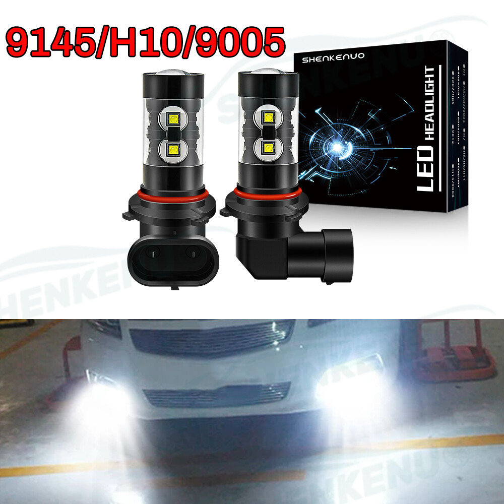 FOR HONDA RANCHER FOREMAN HIGH POWER HEADLIGHT LED LIGHT BULBS 6000K 100W 2400LM