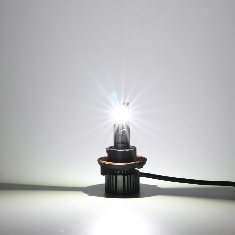 AUXBEAM H13 H10 9140 LED Headlights Hi/Lo Beam 1:1 Size High Power Super Bright