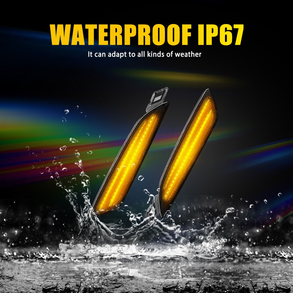 Front Left Right Smoked LED Side Marker Signal Light For Cayenne 958.2 2015-2019