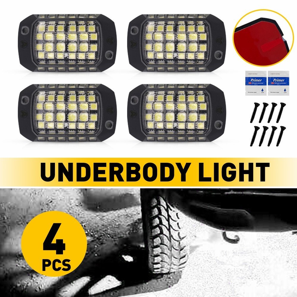 4-20PC Underglow Light Super Bright Pure White Light for Car Truck Universal EXD