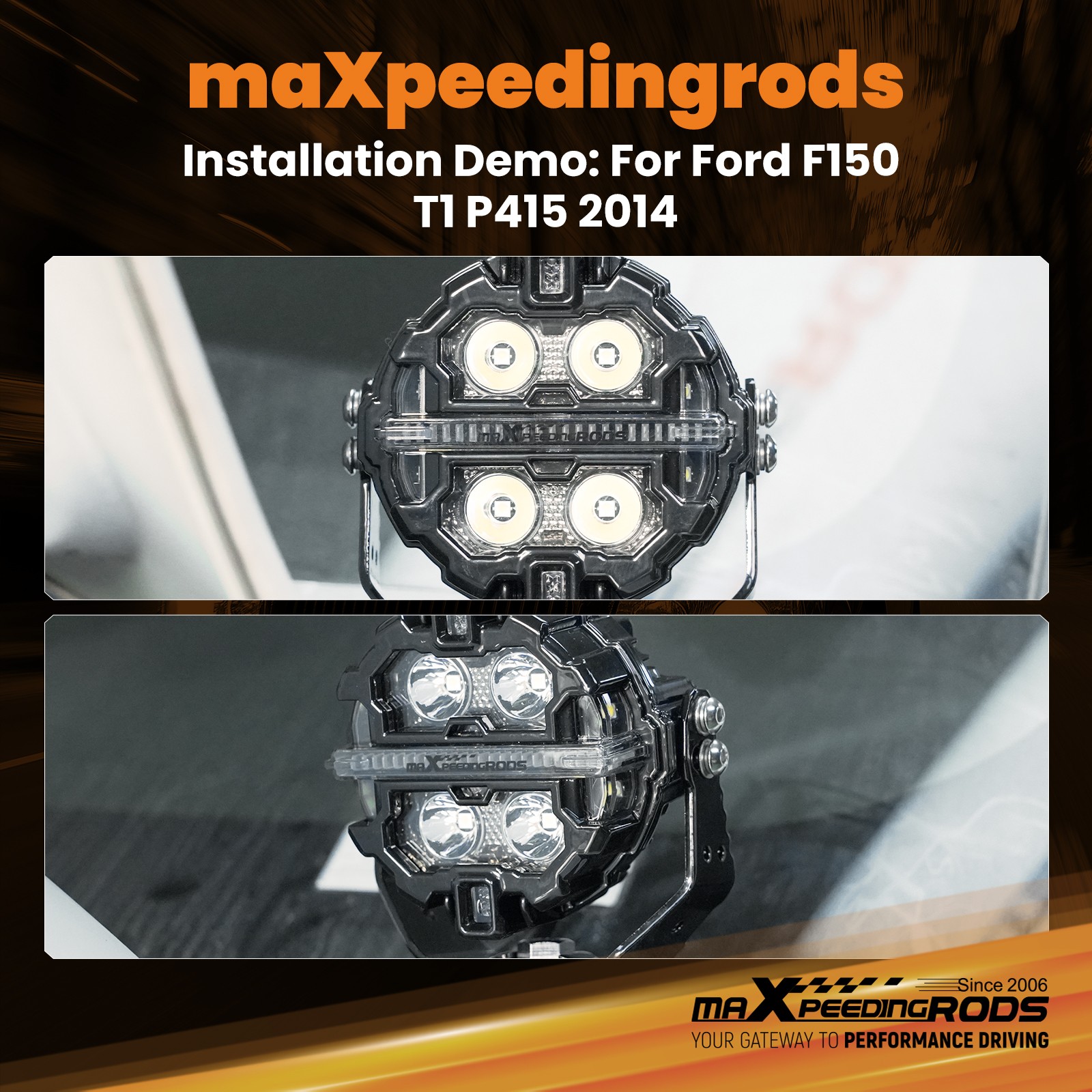 LED Driving Light Pods 3.5″ Spot Beam RGB DRL Aluminum Housing Off Road Lights