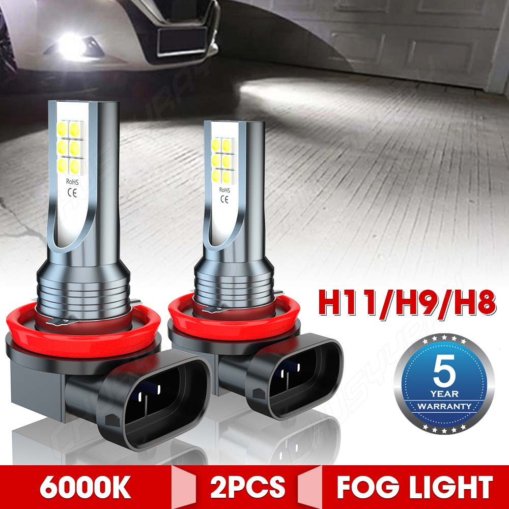 Combo 9005+H11 LED Headlight Super Bright Bulbs Kit White 72000LM High/Low Beam