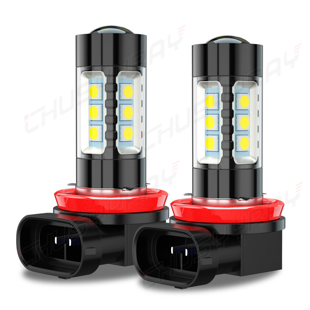 H11 H8 H9 LED Headlight Super Bright Bulbs Kit White 6000K 33000LM High/Low Beam