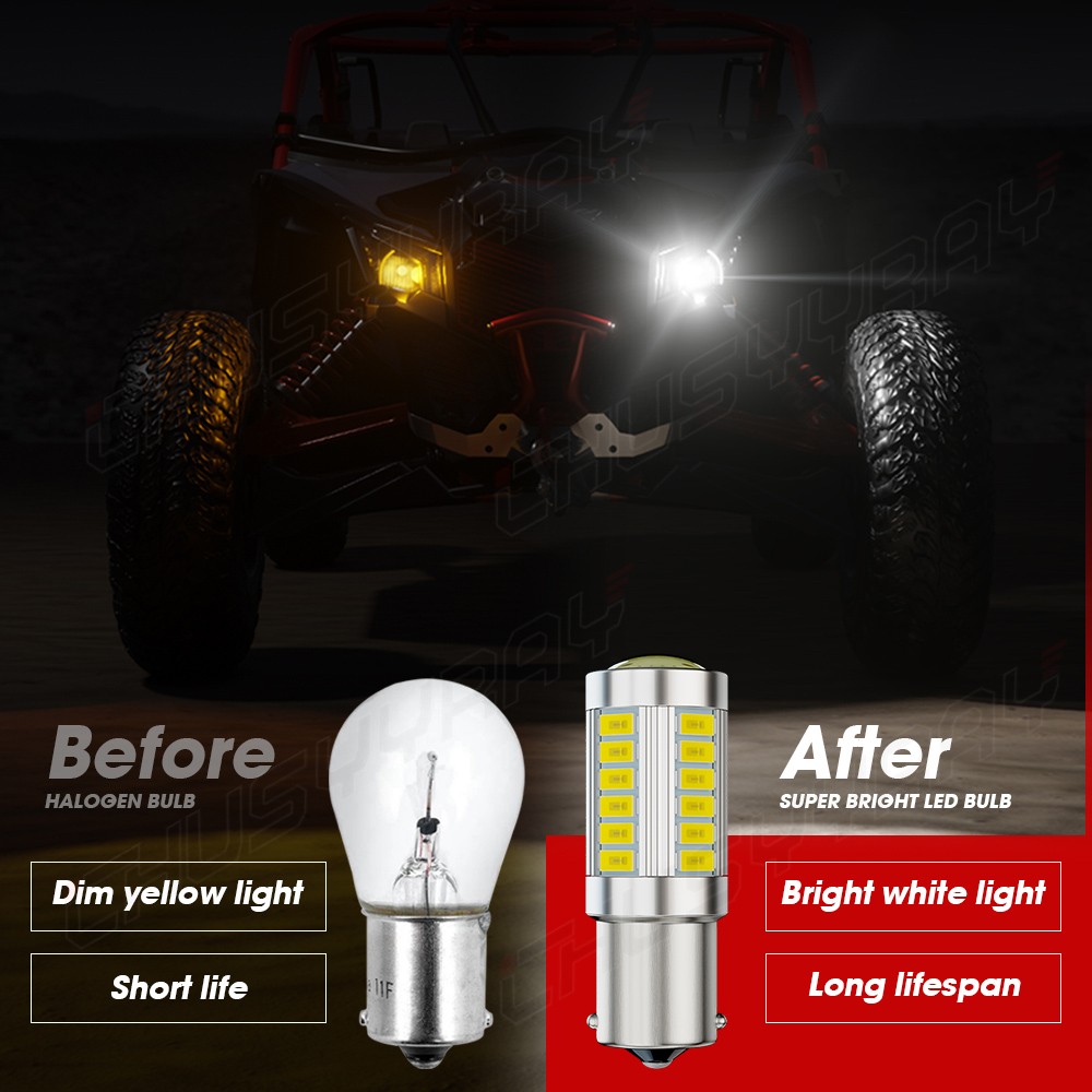 2 SUPR Brite LED light bulbs for Craftsman T110 T120 T130 T150 headlights lights