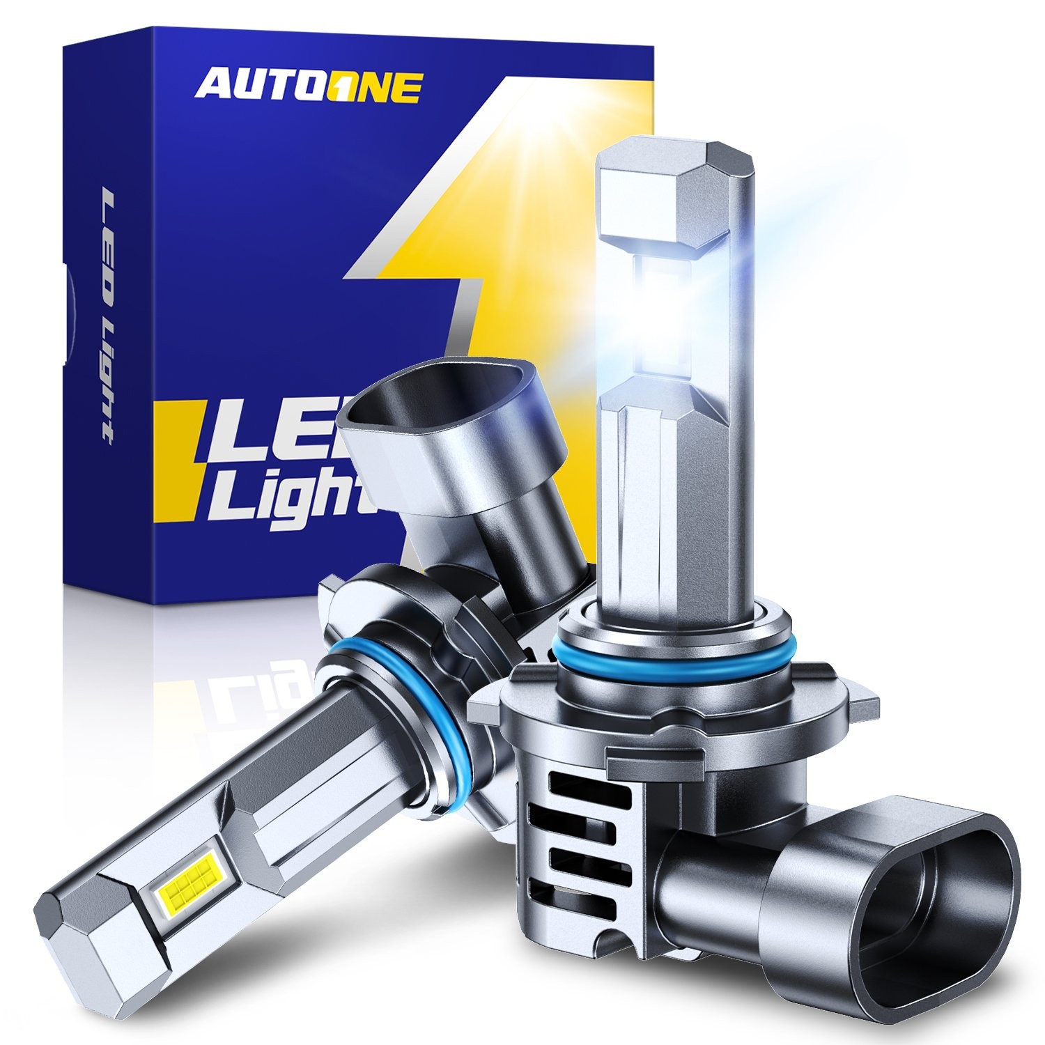 AUTOONE 9005 HB3 Headlight Foglight LED Bulbs 6500K Super Bright White 10S EPU