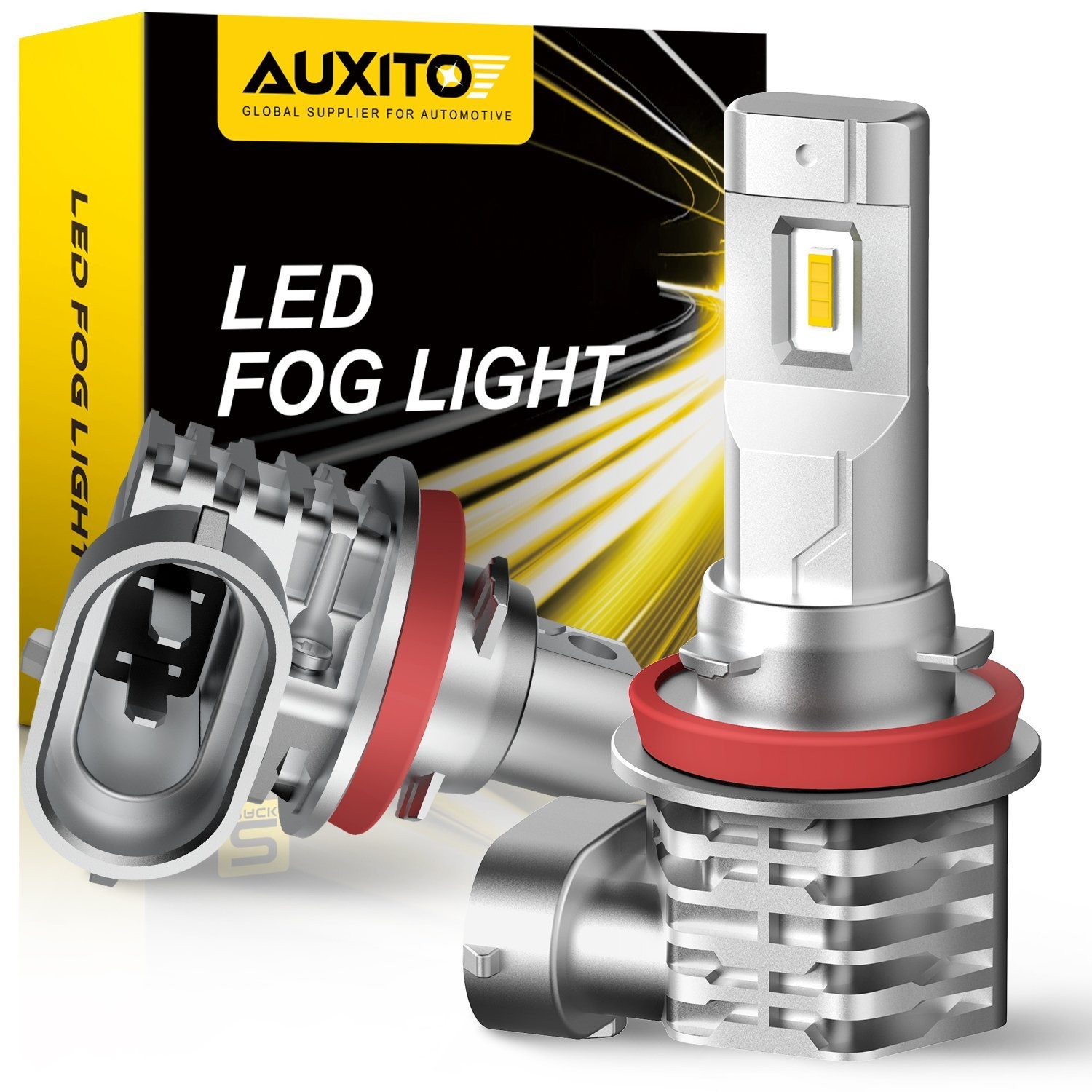Amber Yellow H11 H16 H8 LED Fog Driving Lights Foglight Bulb 3000K 360Degree NEW