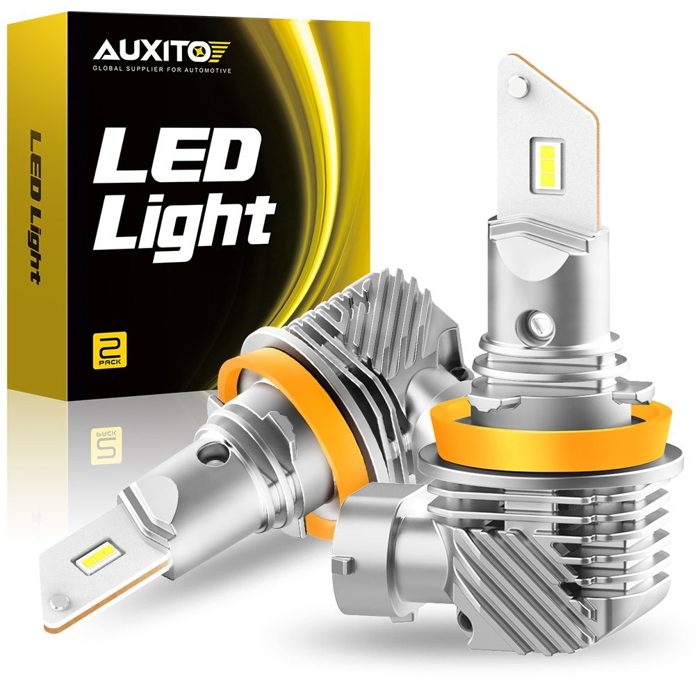 LED Headlight Bulb AUXITO H11 H9 H8 Low Beam Fog Light 17W 20000LM 6000K White