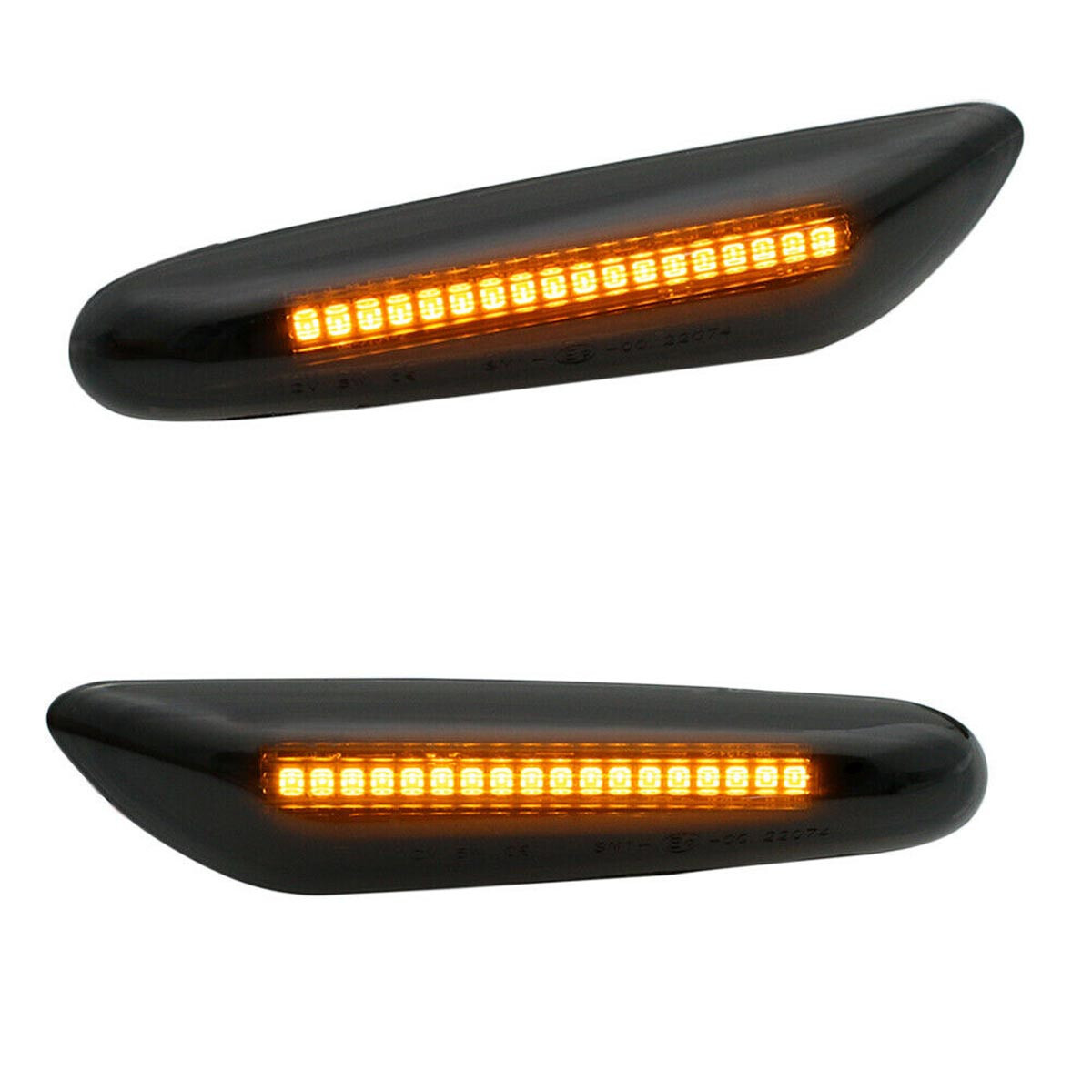 2X Sequential Turn Signal LED Side Marker Light For BMW E90 E91 E92 E93 E46 E60