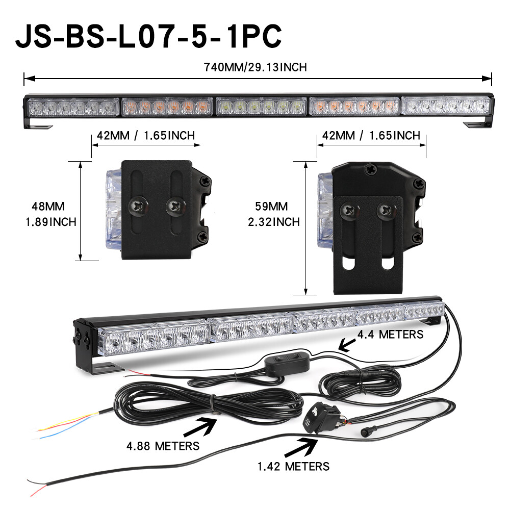 COLIGHT 30 Inch Rear Chase LED Light Bar w/ Brake Running For Yamaha YXZ1000R
