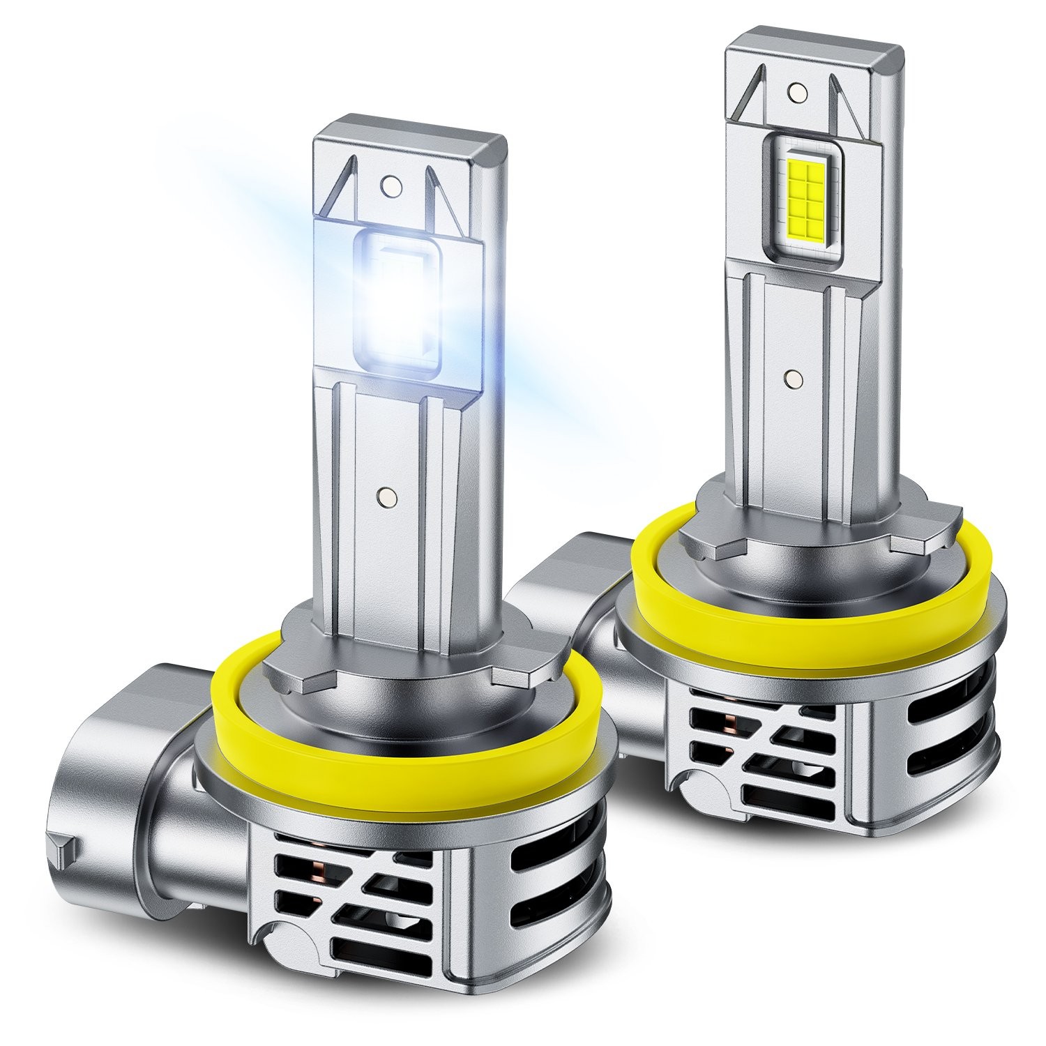 AUXITO H11 H8 H9 LED Headlight Bulbs High Low Beam 6500K White 120W High Power
