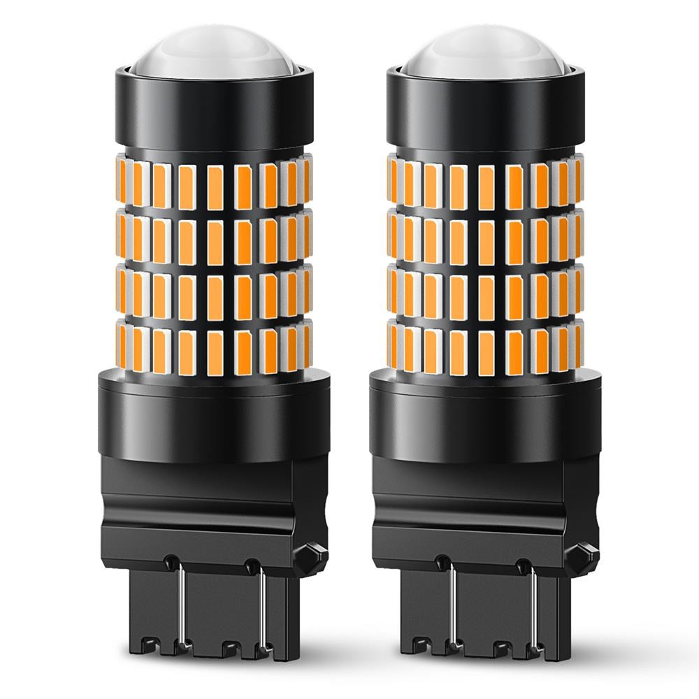 2x Amber 4157 3157 t25 LED Front Turn Signal Lights for GMC Sierra 1500 99-2013