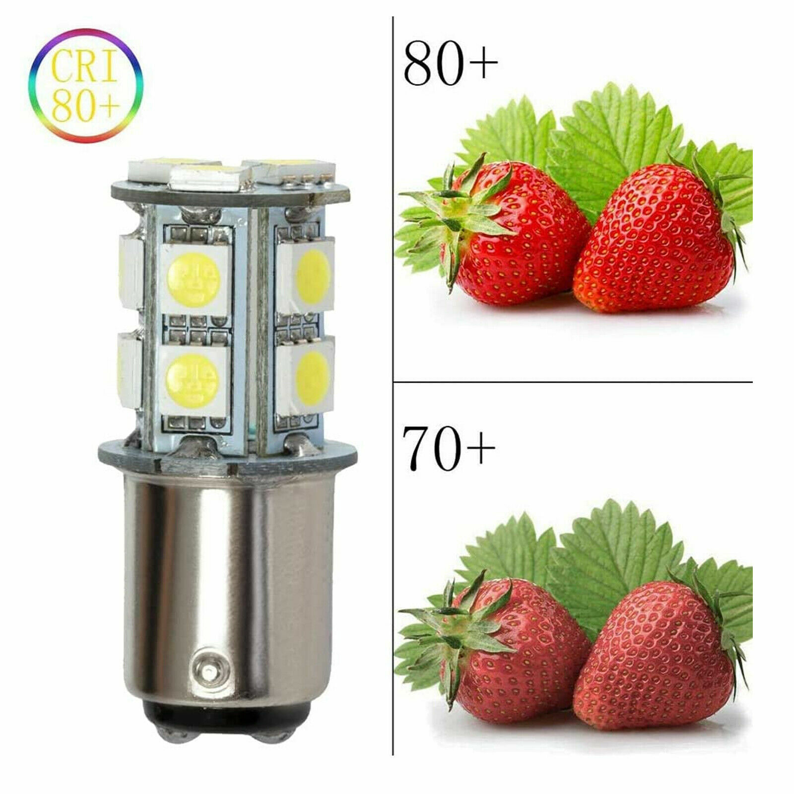 10x LED Bulbs BA15S 1156 1141 13-SMD High Bright Car LED Bulbs Lamps Pure White