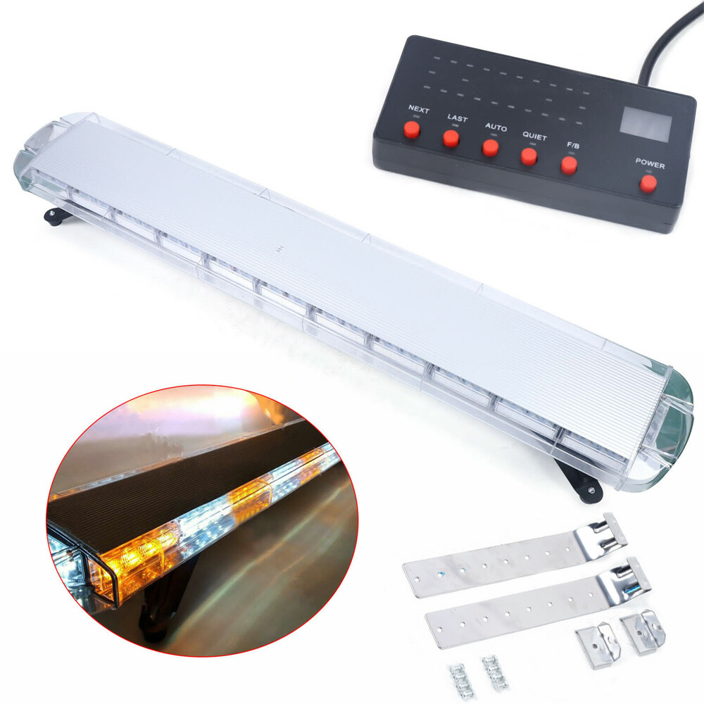 96-LED Light Emergency Beacon Warn Light Bar Tow Truck Response Strobe DC12-24V