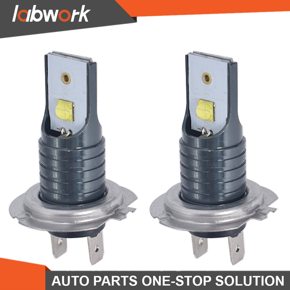 Labwork 2 Pcs H7 LED Headlight Bulbs 110W 30000LM 6000K Error Free Canbus Bulbs