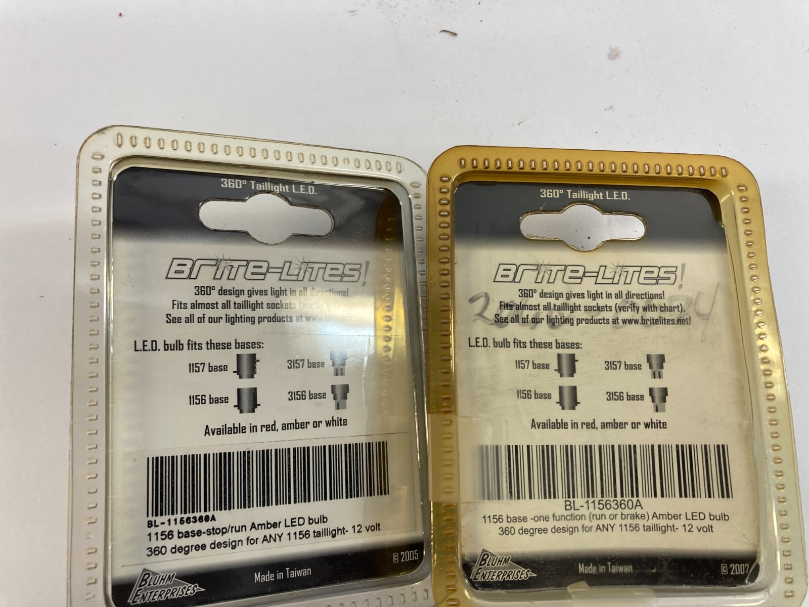 Harley Brite-Lites 360 led tail light tail lamp bulbs BL-1156360A 1156