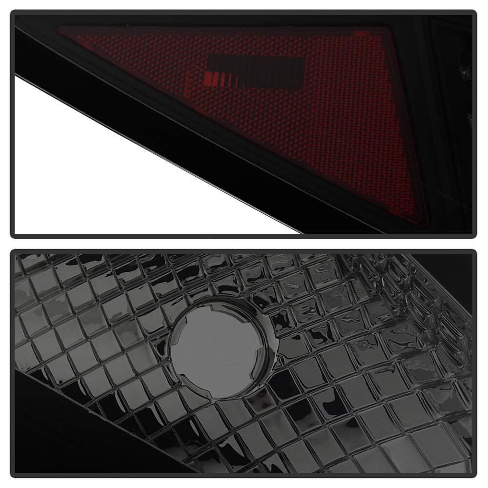 Black Housing Smoke Lens For 2007-2012 Altima Sedan LED Tail Lights Brake Lamps