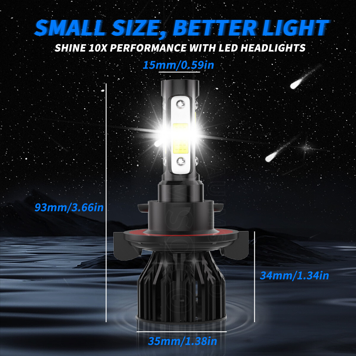 For 2010 2011 2013 Camaro Combo LED Headlights + Fog light Bulbs White 6000K A+