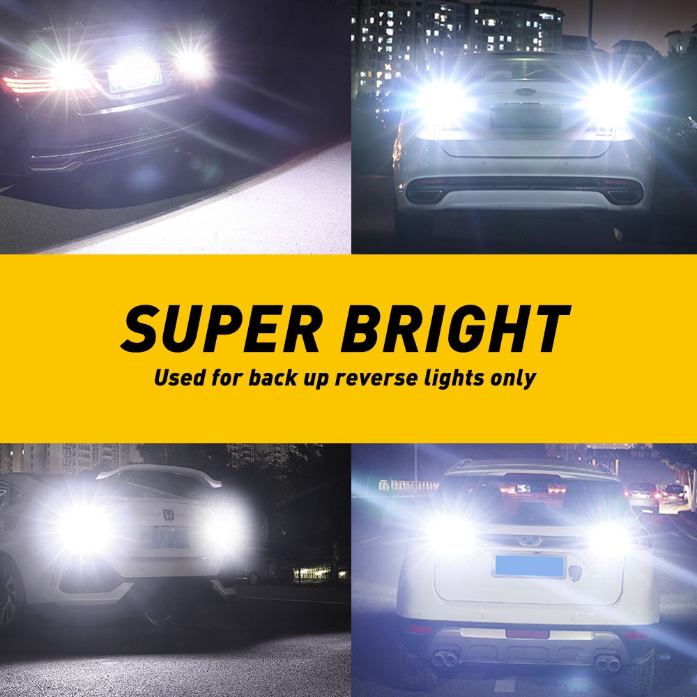 T15 921 912 LED Reverse Backup Light Bulbs W16W Super Bright White 6000K 2-20X