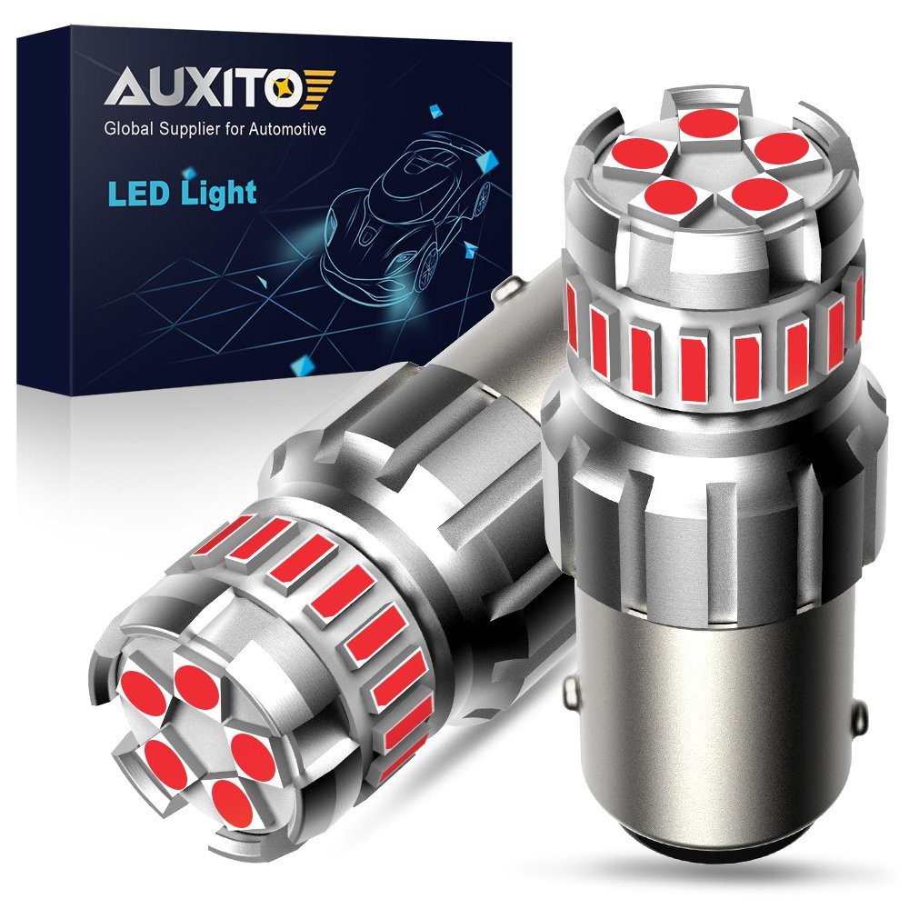 AUXITO F23 Red 1156 7506 BA15S LED Tail Brake Stop Signal Light CANBUS 2-10PCS