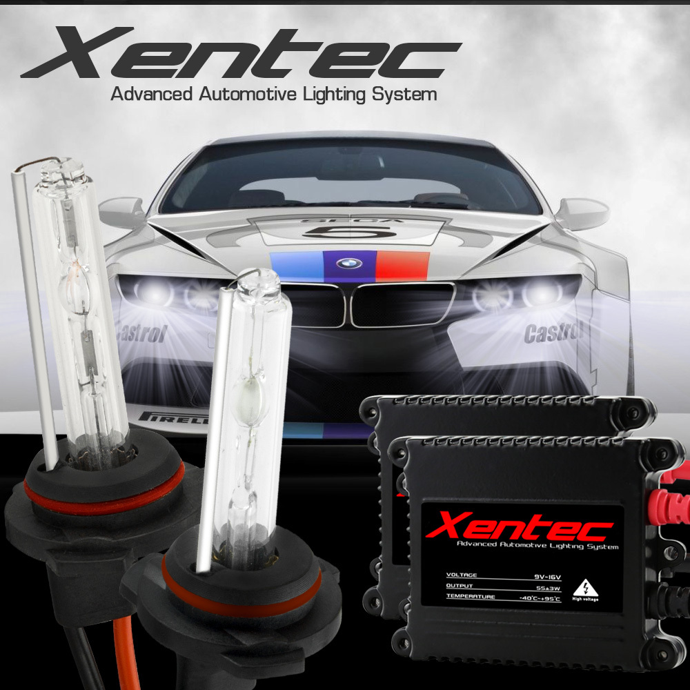 XENTEC 55W 9006/HB4 Headlight Xenon Bulbs & AC Slim Ballasts HID Kit 5000K