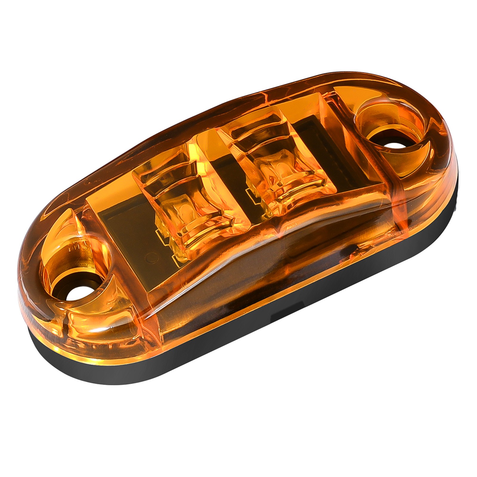 20Pcs LED Sealed Side Marker Clearance Lights Amber SAE DOT For Trailer Truck RV