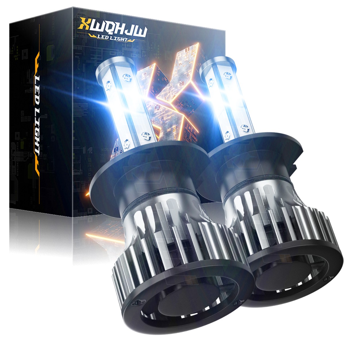 H7 LED Headlight Bulbs For Yamaha YZF-R6 2003-15 YZF-R1 2007-14 6000K Pure White