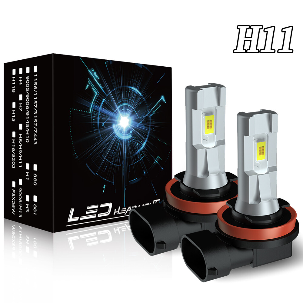 For Toyota Tundra 2014-2021 H11 H9 LED Fog Light Bulbs 6000K White Super Bright