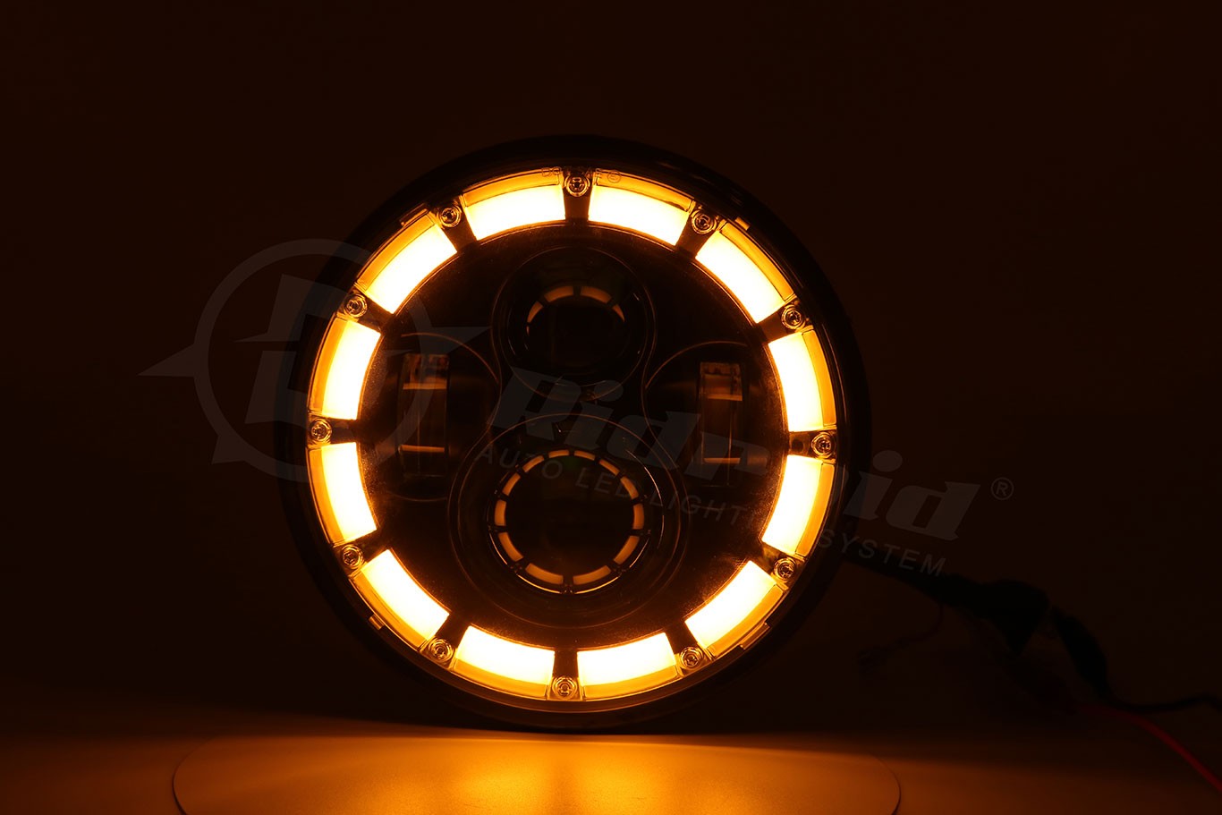 DOT 7″Inch Round Led Headlight Hi-Lo Beam Halo DRL For Ford Mustang 1965-1973