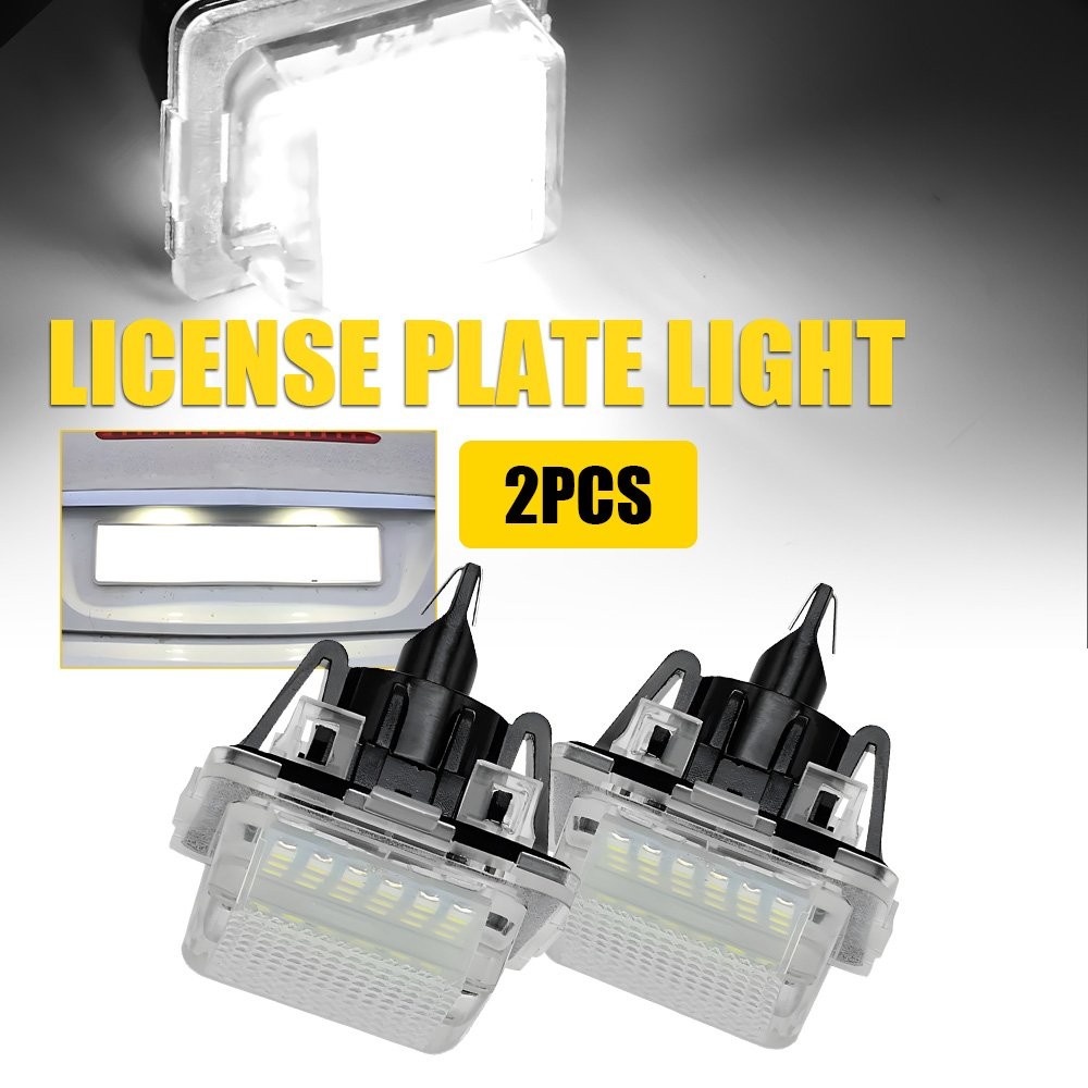 2Pcs Rear LED License Plate Light Lamps For Mercedes Benz C-Class W204 2007-11